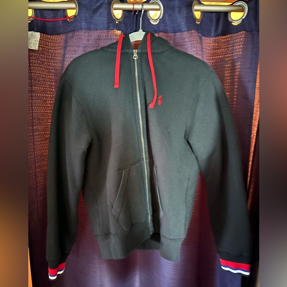 Black Polo Fleece Jacket